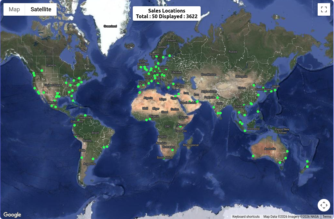 Global Sales Map